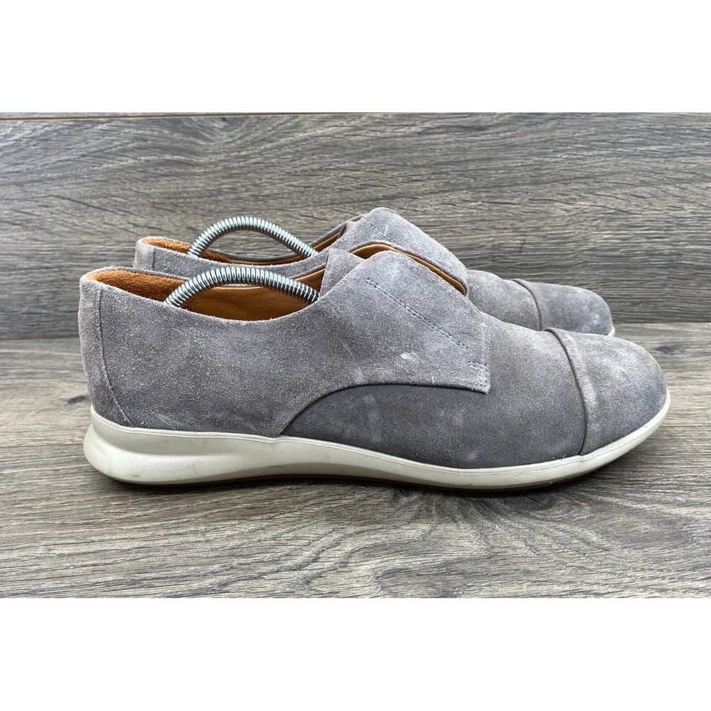 Samuel Hubbard Freedom Now Oxford Women 8.5 Gray Suede Cap Toe Casual Shoes
